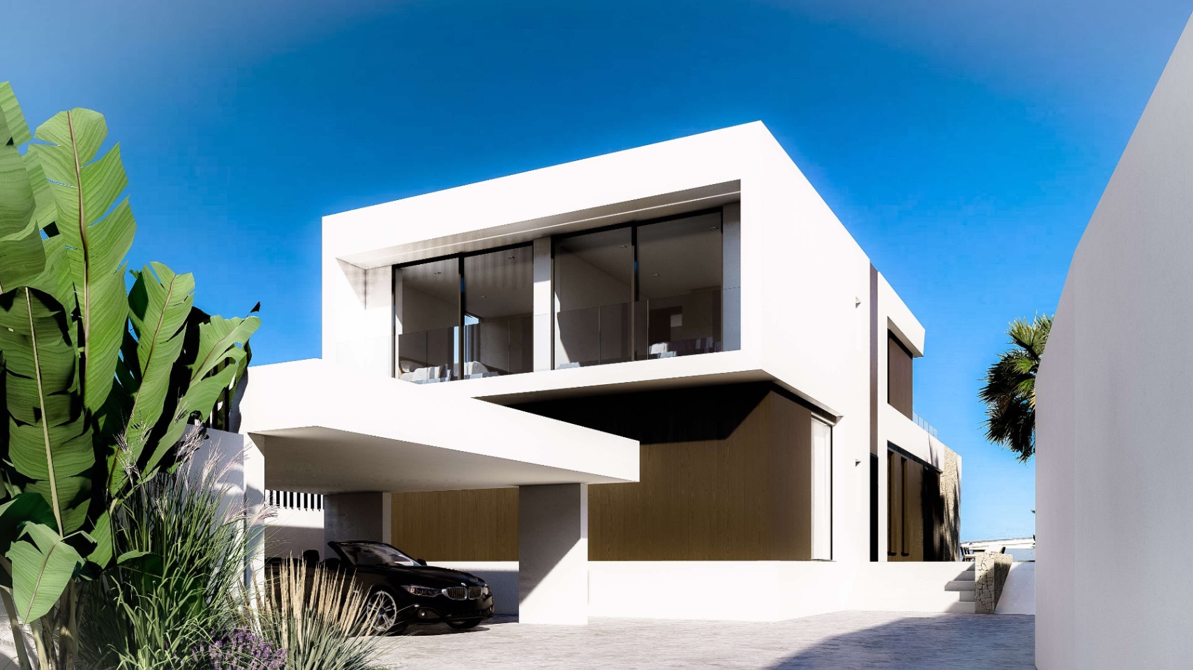 MODERN VILLA IN 2ND LINE OF THE SEA