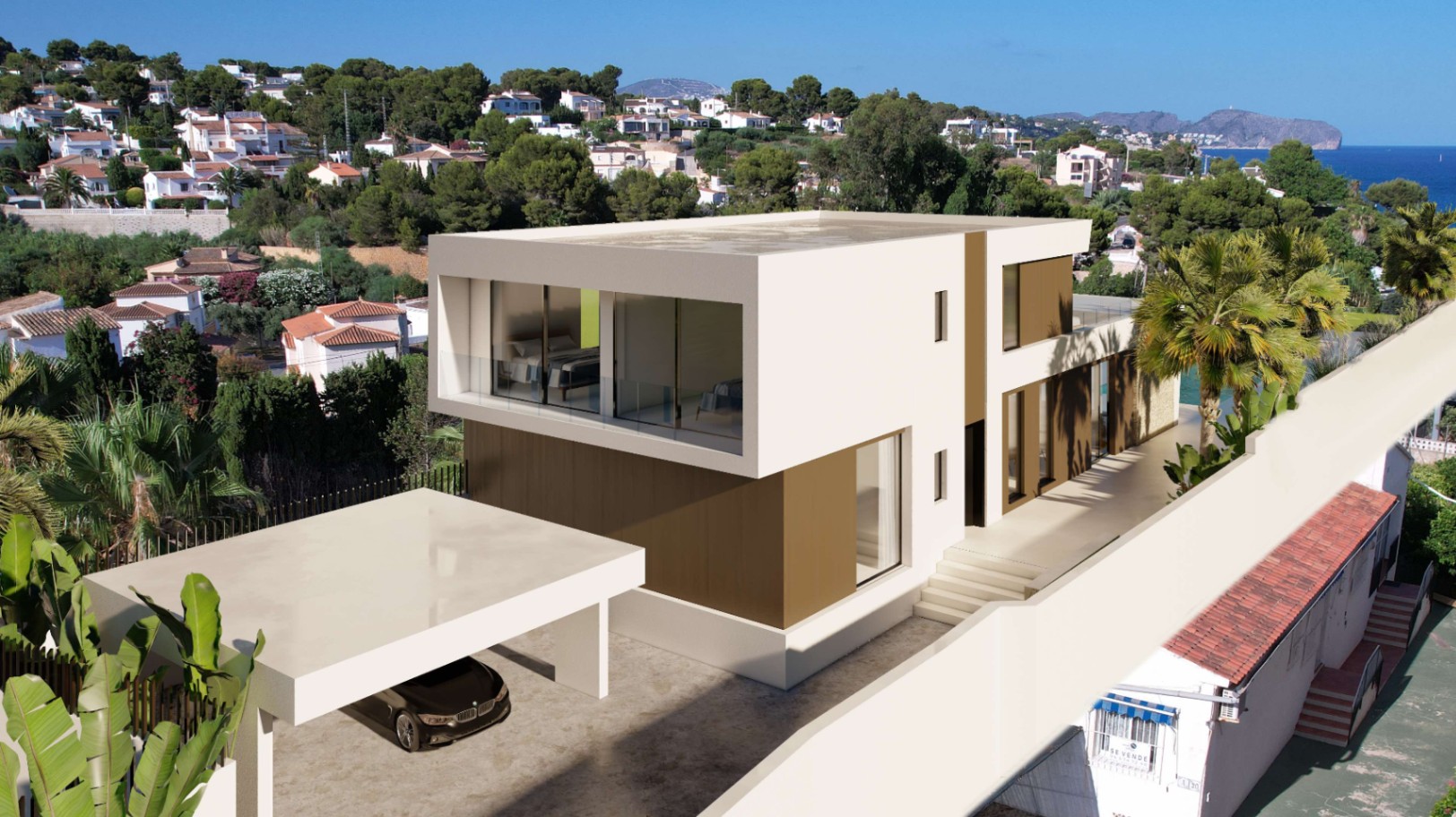 MODERN VILLA IN 2ND LINE OF THE SEA